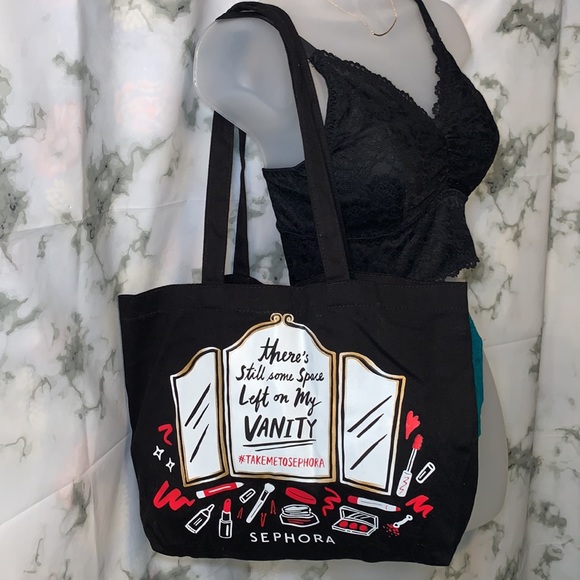 🎒 Sephora Black Vanity Tote Bag - Picture 6 of 10